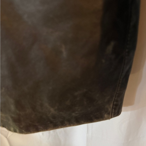 Vintage Joseph Barry by Adler Leather Blazer Jacket Brown Patina Size 40 - Picture 4 of 15